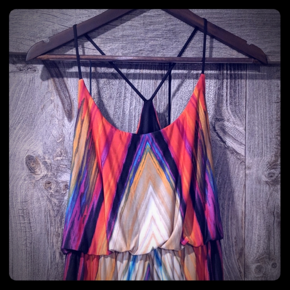 Women's multi color Venus maxi dress
